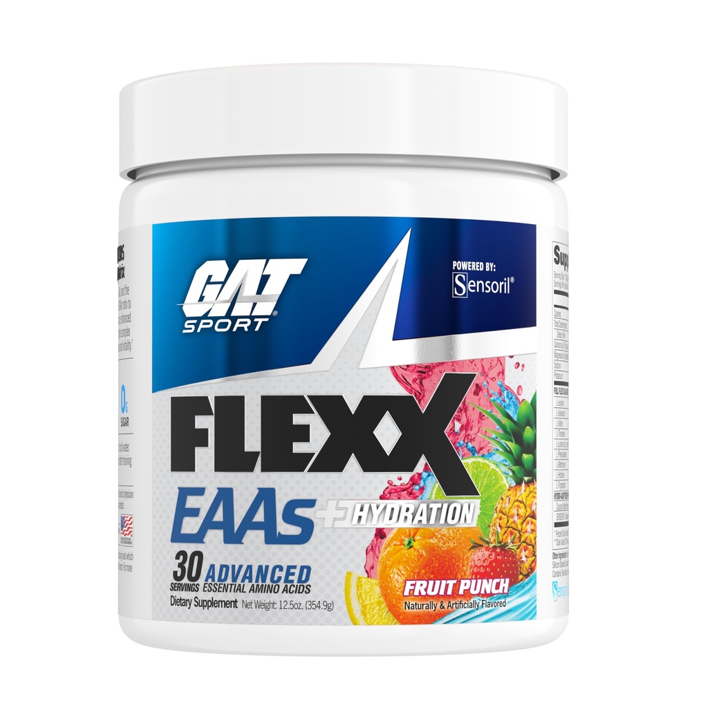 GAT SPORT Flexx EAAs + Hydration、高度なエッセンシャルアミノ酸、30サービング(フルイトパンチ)