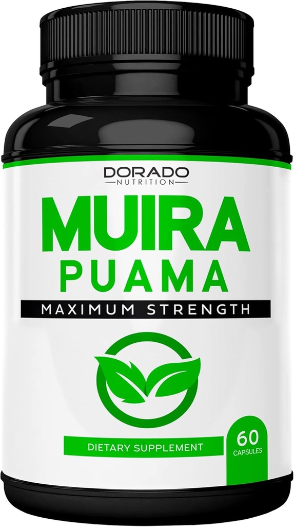Muira Puamaの根のエキスは人および女性のための1000mg - プレミアム カプセル- 60の計算-ゼロ フィラー-テストされる3分の餌-グルテンフリー及び非GMO -米国は-質の保証-効力及び純度のためにテストしました