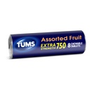 TUMSのChewable Heartburnの救助のための余分強さのAntacidのタブレットおよび酸のIndigestionの救助、分類されたフルーツの味- 8の計算ロール