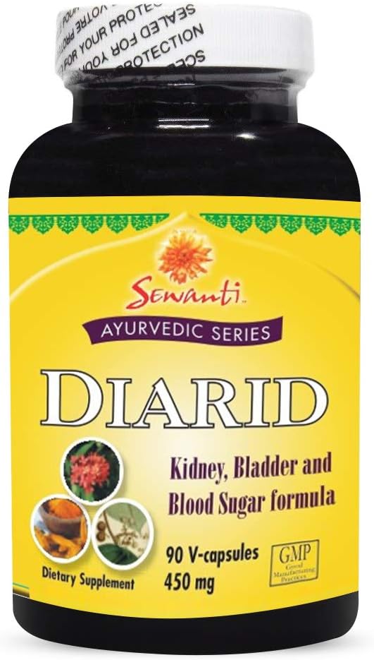 Sewanti AyurvedicシリーズDiarid 90 Vのカプセル/5:1のエキスのcurcuma Longa、Salacia、木のターメリック、インドのキノの木