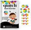 Quitch Mosquito Bite Itchリリーフパッチ、Bite Insect Biteトリートメントの後、Anti Itchクリーム代替、Insect Biteリリーフ、クルーズ、旅行、子供のためのエッセンシャルキャンプ