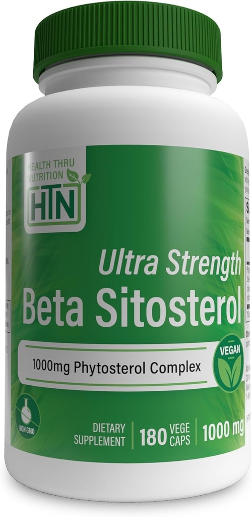 健康スロー栄養超強度ベータSitosterol | 1,000mg Phytosterols Complex 400mg Beta | 非GMOビーガン(180パック)