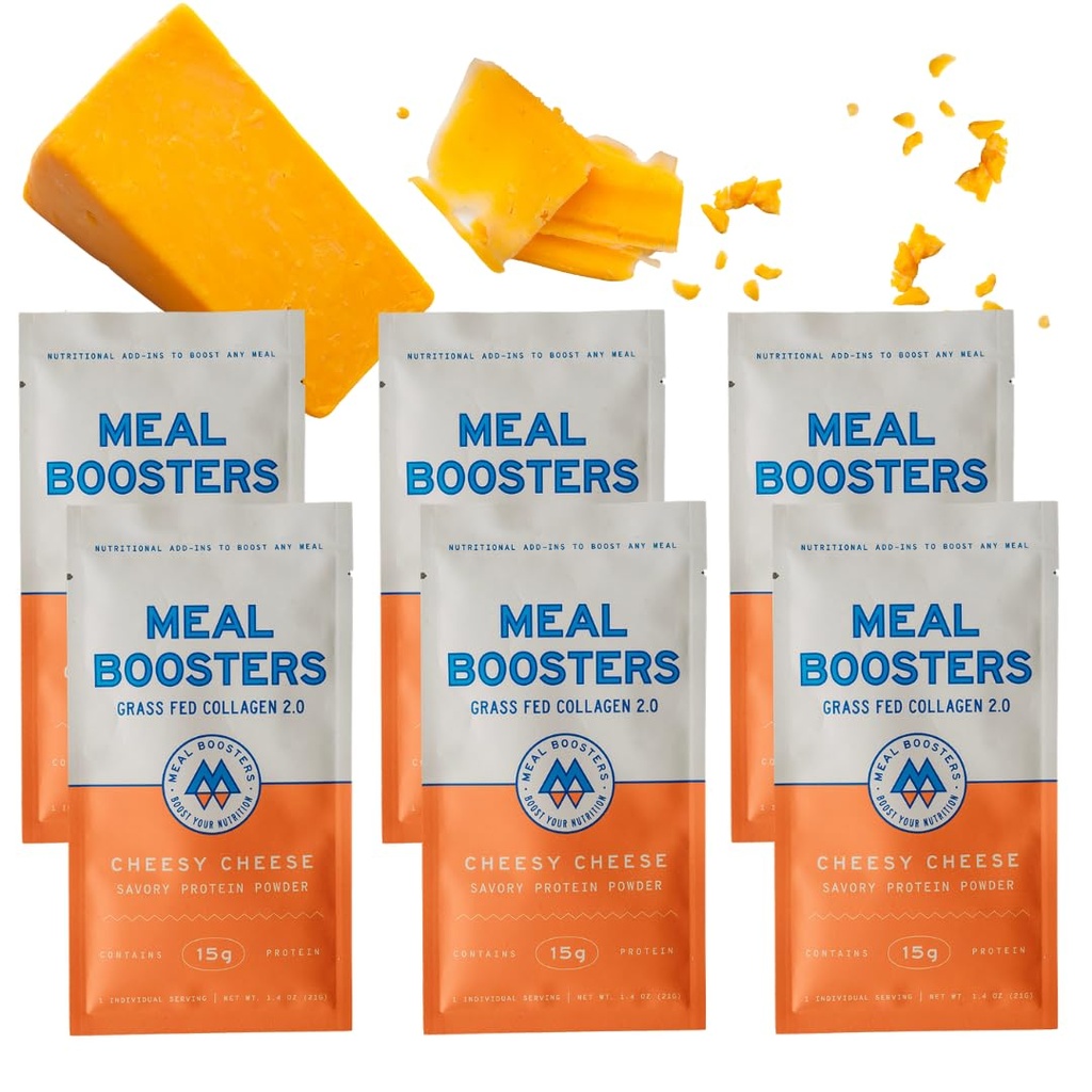 サボリーチーズコンプリートプロテインパウダー | 15g 高たんぱくミールエンハンサー – 調理用ハイプロテインチーズサプリメント | 6個入り