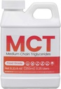 MCTオイル - 250mL (8.33 Oz.) 持続可能なパーム誘導 - USP食品グレード - 非GMO - ハラール - スポーツ栄養、ケトまたはパルオダイエット、クリーンエネルギー、抽出物