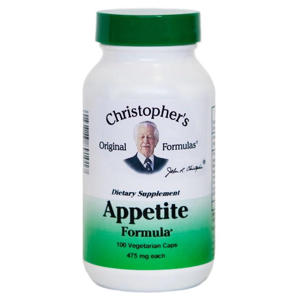 Christopherのオリジナルの式食欲式 - 100カプセル、食欲と消化バランスのための自然なハーブブレンド
