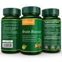 Natrition Brain Booster - Ginkgo Biloba、Turmeric、Citanche Tubulosa、Fo-tiのエキスのブレンド - 脳機能のための自然な酸化防止サポート - 明快さ、焦点および記憶の強化 - 90のベジギーのカプセル