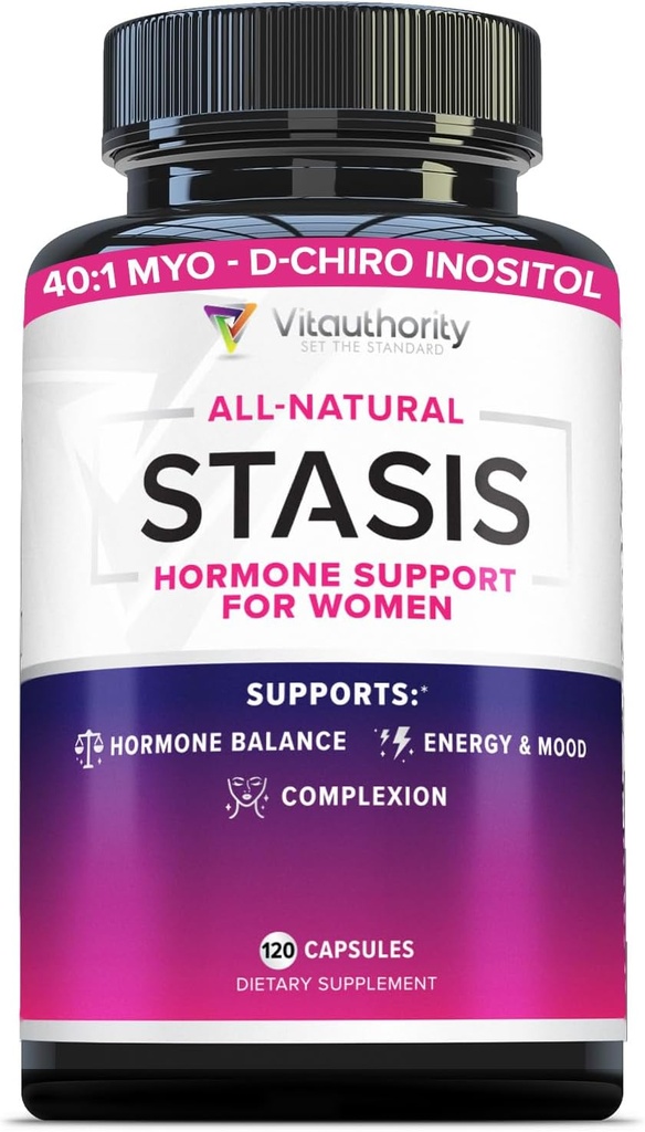Vitauthorityの女性のホルモンのバランスの補足- 40:1 Myo-Inositol及び女性のためのホルモンのバランスのためのDIMとのD-Chiro Inositolのブレンド-皮エネルギー及び周期サポートのための女性の健康のビタミン(1か月)