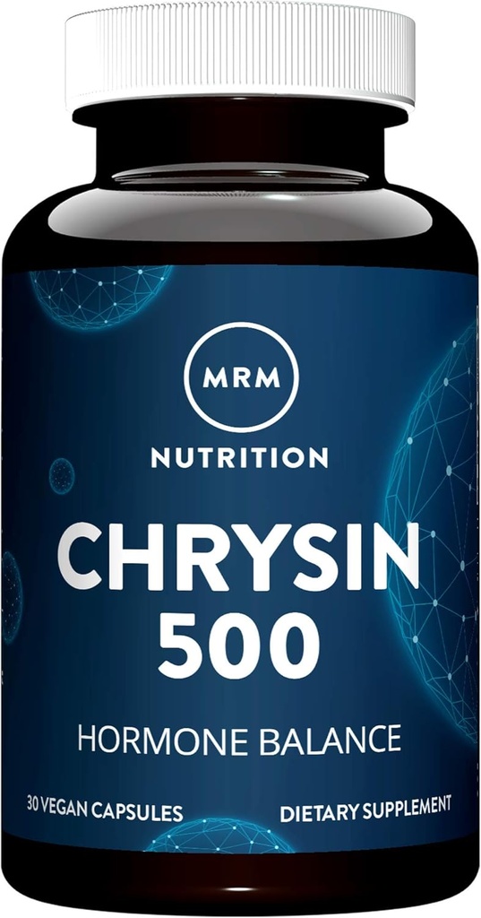 MRM Chrysin 500のカプセル、500のmg、30のカプセルのびん