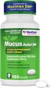 GenCare - MucusリリーフDM(150カウント値ボトル) Dextromethorphan HBr 20mg Guaifenesin 400mg | ジェネリック・ムカスリリーフDM | 即時リリース未塗装咳&ムカス Expectorant Pill