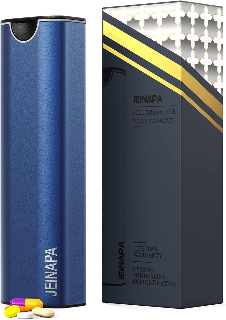 余分大きい丸薬のオルガナイザー7日、アルミニウム毎日の丸薬箱、週刊旅行丸薬の箱、ビタミン、薬、丸薬、補足を握るかわいい丸薬のホールダー