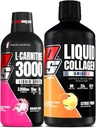 PROSUPPS L-Carnitine 3000 Stimulant Free Liquid Shots (Dragon Fruit) Amino23 Liquid Collagen Shots (Citrus Punch) Bundle