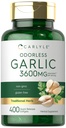 カーライル無臭のニンニクのSoftgels 3600のmg   400の計算 アリウムのサチリウムの球根 非GMOのグルテンフリーの補足