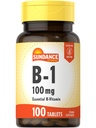 サンダンスビタミンB-1 | 100mg | 100錠 | エッセンシャルビタミンサプリメント | ベジタリアン・非GMO・グルテンフリーの処方