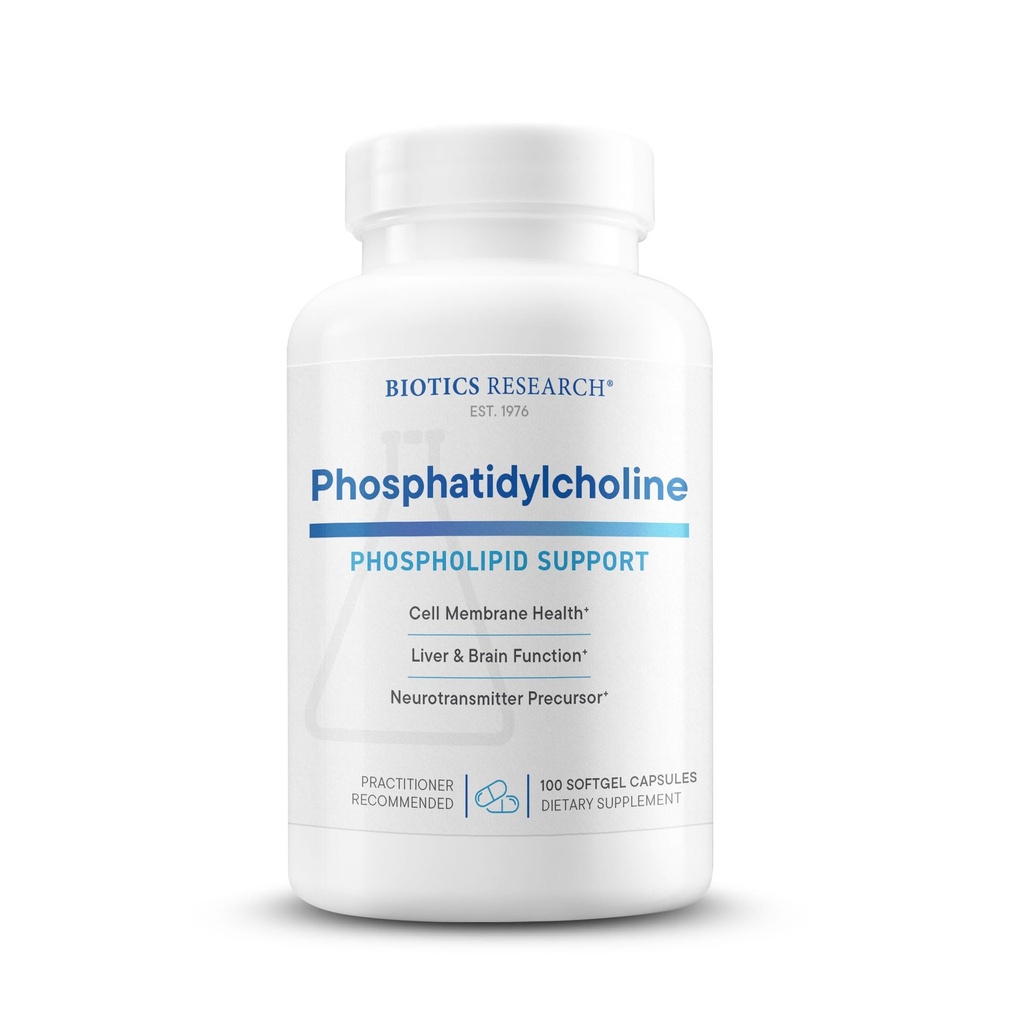 Biotics Research Phosphatidylcholine 420 mg/softgel、健康な認知機能、Lecithinから派生し、Neurotransmitter Acetylcholine、100のサービングのためのコリンが含まれています