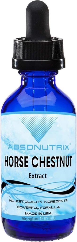 Absonutrixの馬の栗のエキス550のmg 4のOzの低下、200のサービングは、Datoxifyを助けます、Circulationを改良します、第三者テストされる、概要の健康サポート、米国でなされる栄養ブースト、