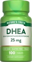 自然の真理 DHEA 25mg 錠 | 100 カウント | ヴィーガン, 非GMO & グルテンフリーサプリメント