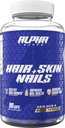 Alpha Supps Hair, Skin, and Nails Supplement for Women - Vibrant HSN Health and Strength with Biotin, Collagen, and Vitamins to Support Hair Growth, Thickness, and Skin Radiance - 90 Capsules