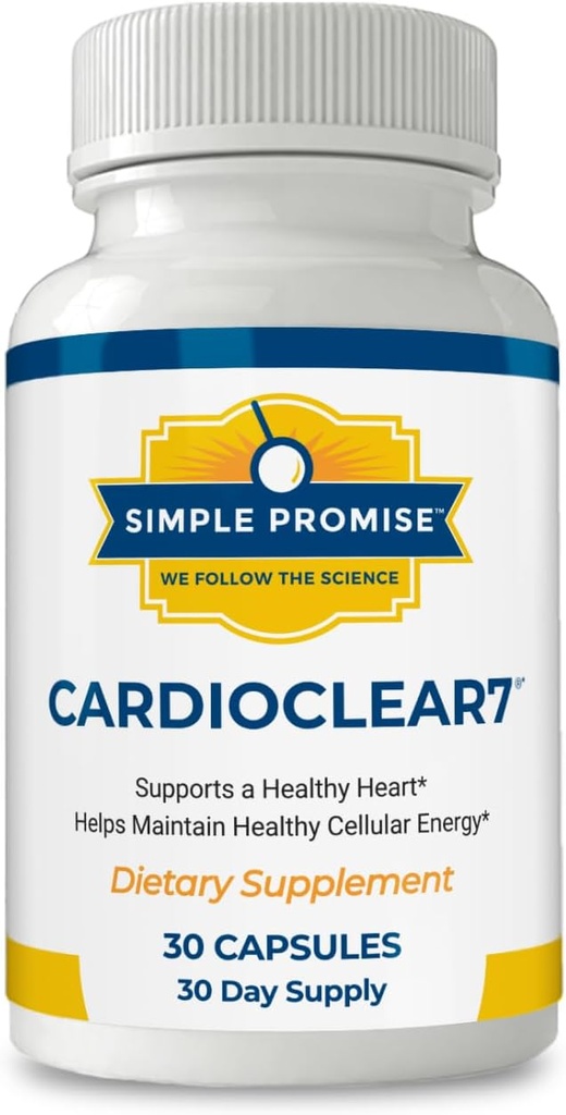 CardioClear7 - Coenzyme Q10(CoQ10)100mgおよびPQQQQ 10mgの心の健康の補足-サポート循環、細胞エネルギー及び心血管の健康- 30のカプセル