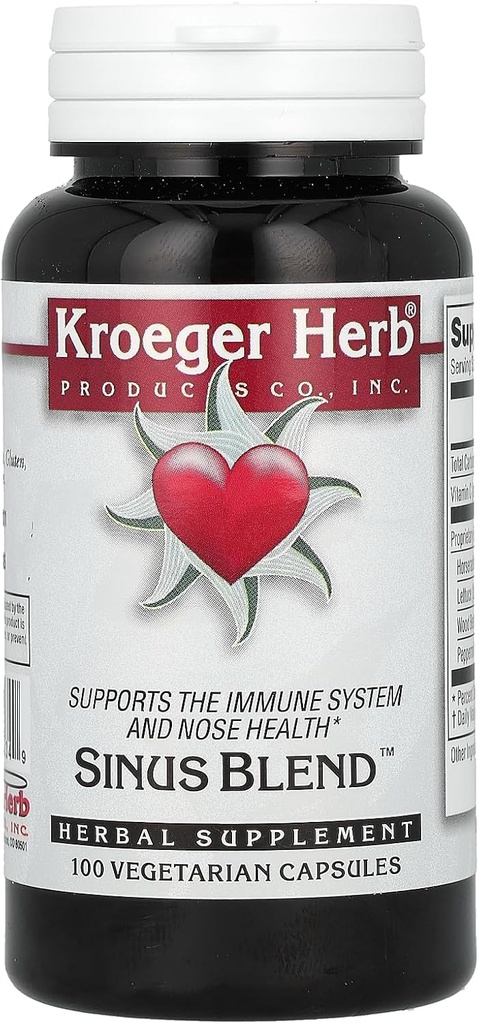 Kroeger Herb Co Sinusのブレンド、100のベジタリアンのカプセル