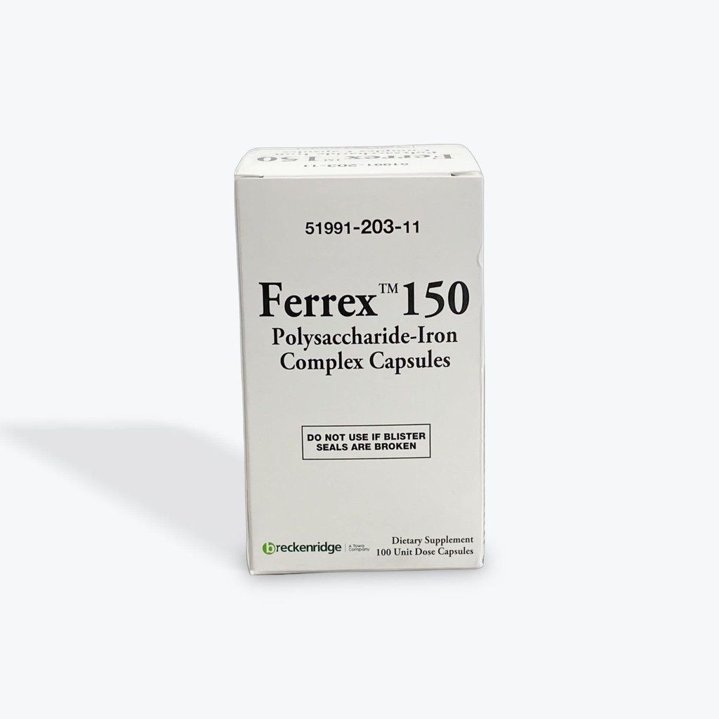 フェレックス 150 ポリ糖鉄複合カプセル ブリッケンリッジ - 100 Ea