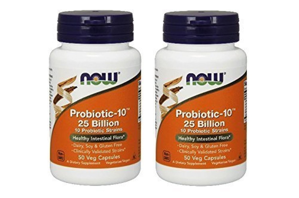 今 Probiotic-10 25 請求, 50 カウント (パッケージ 2)