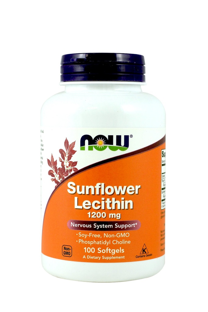 NOWの食糧ヒマワリLecithin 1,200のMg Softgels、2のPk