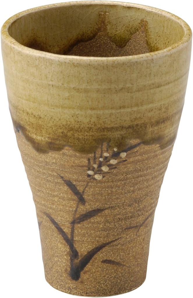 万古バーン軽量強化フリーカップ(大)小麦絵のBi-doroイヤー2 – 14331