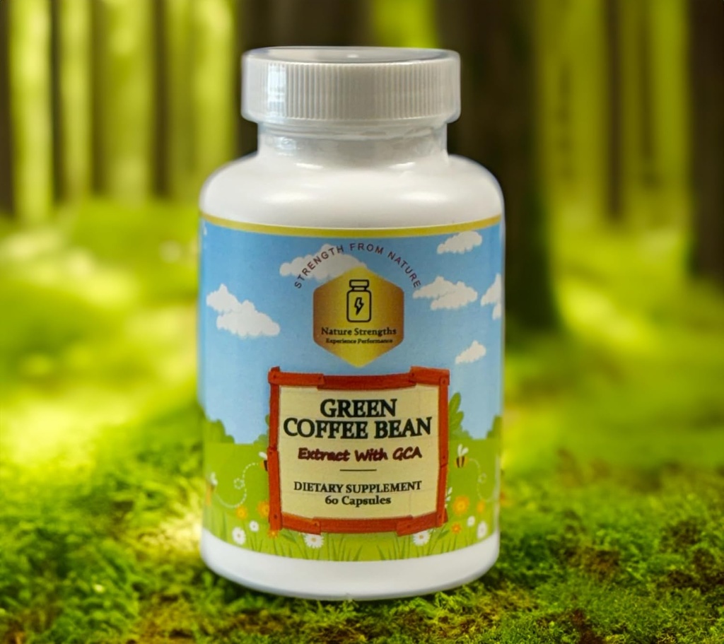 プレミアムグリーンコーヒー豆エキス、サービングあたり50% GCA - 800mg、天然抗酸化剤サポート - 60ベジギーカプセル - FDA登録施設で作られた、米国