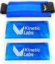 キネティックラボによる再使用可能なアイスパックラップ - ゲルアイスパックラップ - 怪我の再利用のためのアイスパック(余分なゲルパックと大)