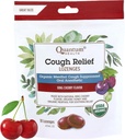 Quantum Health USDA Organic Cough Drops メンソール&ハニー・スロート・ロゼンジ - Soothing Bing Cherry Flavored Suppressant - ドライ・ムート&ソア・スロート・リリーフ・フォー・大人&キッズ - 18 カウント
