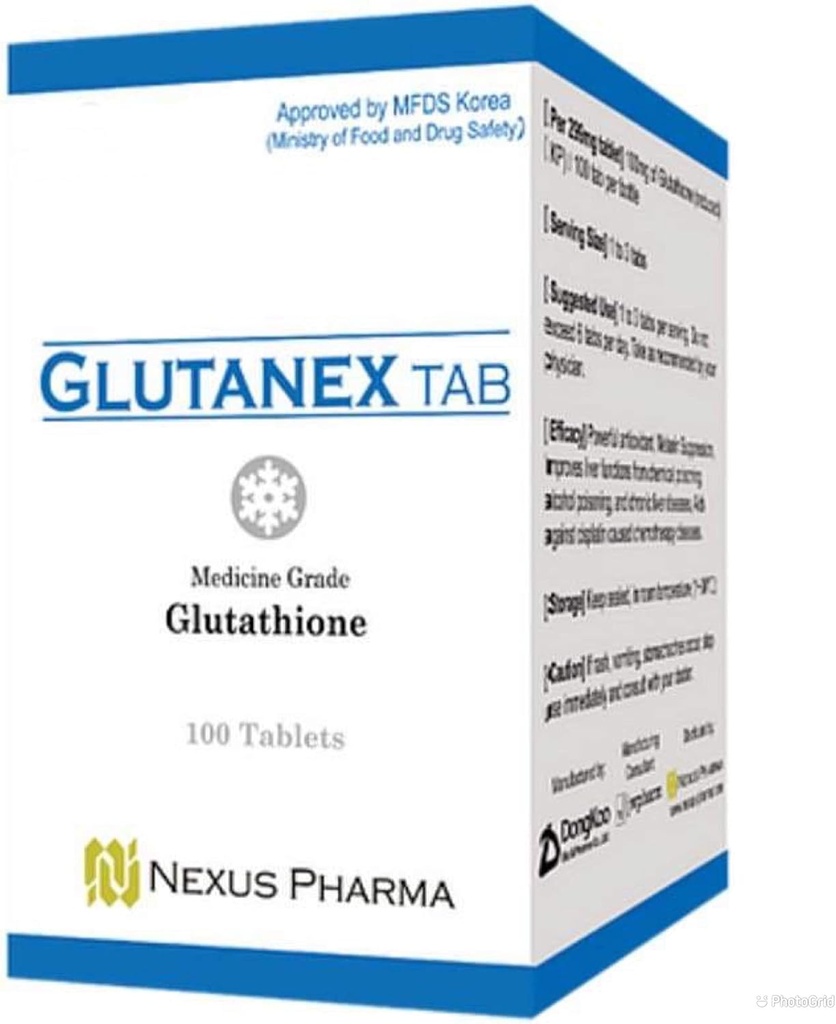 Glutanex Tab Glutathione by Nexus Pharma made in Korea