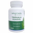 TattvaのハーブTriphala Guggulの草の補足、Ayurvedaの草の補足、消化器の健康およびサポート、有機性Triphalaのカプセル、120の計算、優れたサービスの25年の