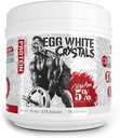 Rich Piana 5% Nutrition Egg White Crystals | 100% Pure Egg White Protein Powder | 20 Grams of Protein | Mixes & Stores Easily | 0.84 lbs, 15 Servings (Unflavored)