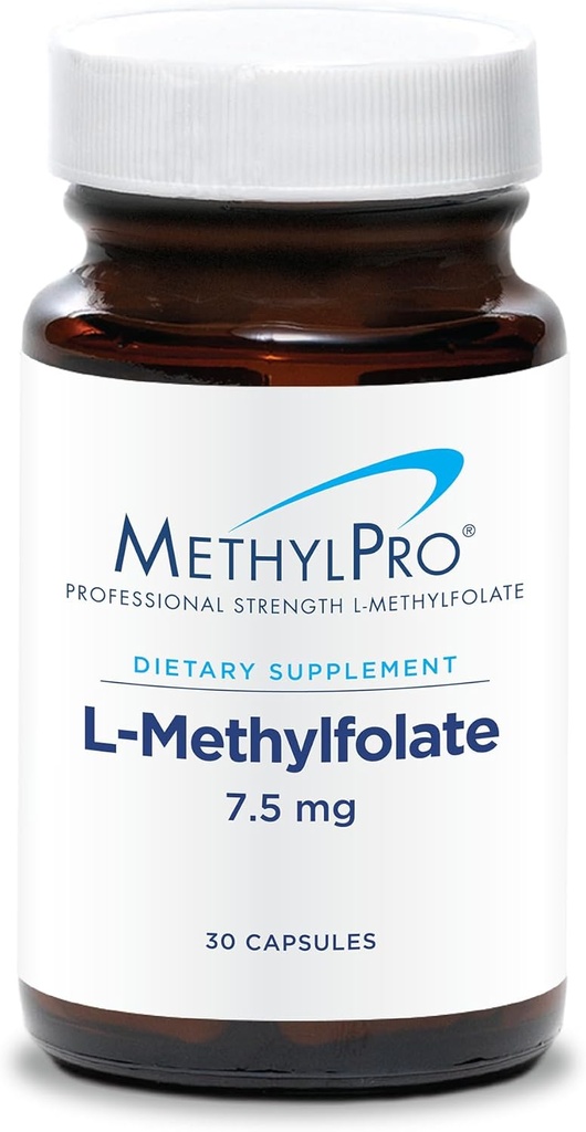 MethylPro L Methylfolate 7.5 mg - L のメチルの葉酸塩、女性及び人のための Methylfolate の補足、頭脳の健康のためのメチル化されたビタミン B9 (5-MTHF)、焦点、カルム - 30 カプセル(パッケージ 1))