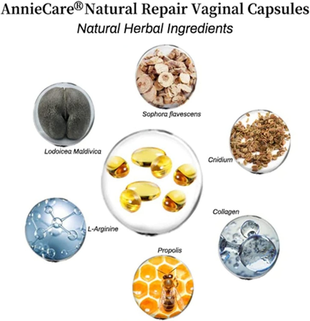 AnnieCareの即刻のアンチ・アイッチのデトックスSLI-mmingプロダクト、Annieの心配のカプセル、しっかりした修理及びピンクおよびテンダーの自然なカプセルは、各7pcsの明確で及び新しく(2袋)とどまります)