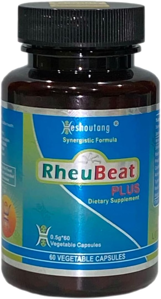 RheuBeatPlus|Market Proven Herbal Blood Flow Optimizer|ポーア循環、痛み|心臓血管の健康ブースター|60 Veg Capsule