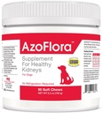 Azoflora Supplement for Healthy Kidneys for Dogs - Enhances Renal Function - Support Healthy Urinary Tract, Easy to Administer, No Refrigeration Required, Chicken Flavor - 90 Soft Chews