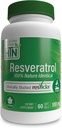 Resveratrol として ResVida 100mg トランスレスベラトロール | 健康な老化、細胞エネルギーの生産および代謝を支えて下さい | 臨床的にスタッドされ、グルテンフリーで(60 のパック)