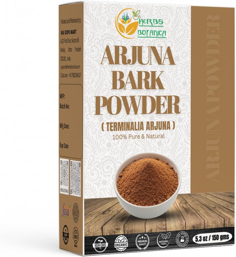 ハーブのボタニカのArjunaの粉100%の草の茶及び健康のための純粋なArjunaの樹皮の粉– DIYの使用のための微妙な地上の木の樹皮の粉– 5.3のozのパック