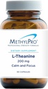 MethylPro L-Theanine 200mg - L Theanine Supplement with Glycine for Calm Energy and Focus, Amino Acid for Sleep Support and Healthy Stress Response - 90 Capsules