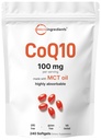マイクロ成分 コク10 100 mg / サービング, 240 ソフトゲル | 補酵素Q10 (Ubiquinone) サプリメント | MCTオイル製 | 非GMO, グルテンフリー