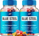 青い鋼製のグミー - BlueSteel Hemp Gummies、スチールブルー公式フォーミュラヘンプグミー - ナチュラルヘンプオイルアドバンストフォーミュレーション、ブルースチールヘンプグミーレビュー(2パック - 120グミー)