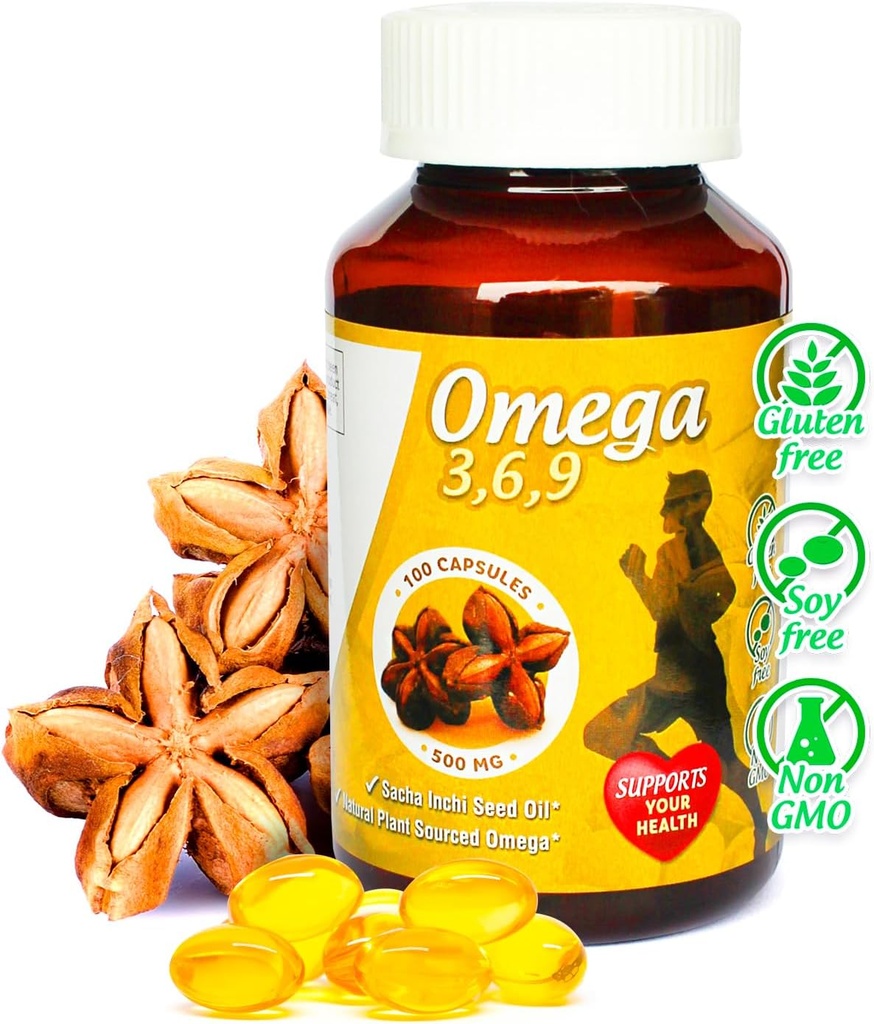 Sikyriah Omega 3、6 および 9 の softgel のカプセル l 100% の純粋なSacha Inchi オイル l 1 日 l の植物によって基づく補足 l 無臭の必須の脂肪酸の源 l 非 GMO l