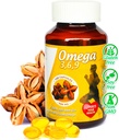 Sikyriah Omega 3、6 および 9 の softgel のカプセル l 100% の純粋なSacha Inchi オイル l 1 日 l の植物によって基づく補足 l 無臭の必須の脂肪酸の源 l 非 GMO l