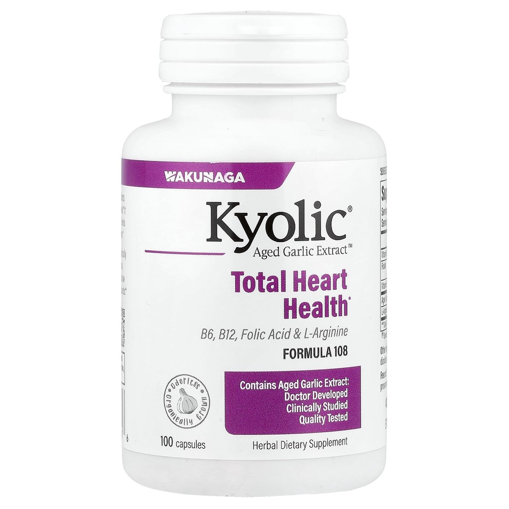 Kyolicはニンニクのエキスの総中心の健康の方式108 - 100のカプセルを老化させました
