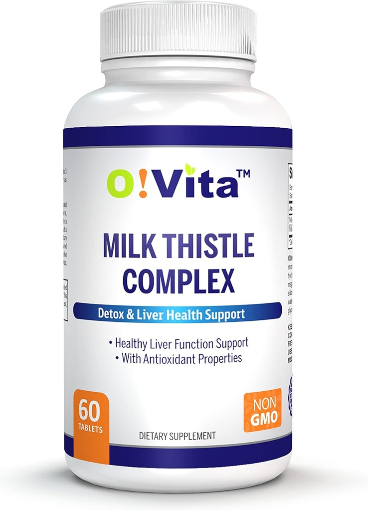 ミルクのThistle の複合体、余分強さ 450mg の 2 か月の供給まで健康な肝臓機能、(60 の非GMO のビーガン タブレット)を支えて下さい