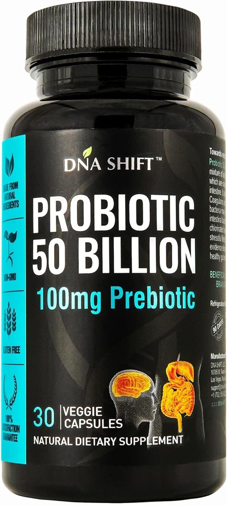 Probiotics 50億 - 11人の男性と女性のためのストレインライブプロバイオティックプレバイオティクス - 消化と免疫の健康をサポートするためのベスト。 Lactobacillus Gasseri - 有効期限