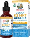 MaryRuth Organic USDA Organic Vitamin K2 MCT 液体ドロップ for 大人 & キッズ | 100 mcg K2 MK7 分 + オーガニック MCT オイル | ヴィーガン K2 ビタミン 骨の健康 | 心臓の健康 | カルシウム吸収 | 1oz