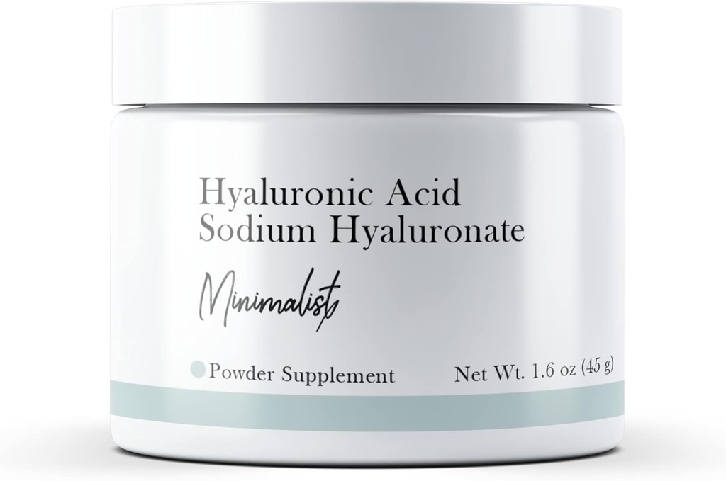 Minimalist Hyaluronic酸(1.6 oz)ナトリウムHyaluronate、粉、食事療法の補足