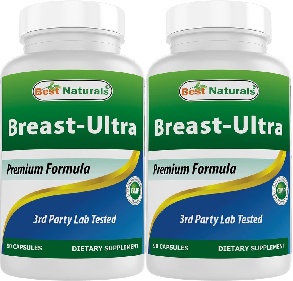 ベストナチュラルズ Breast-Ultra Breast Enlargement Pills 90 カプセル (90 カウント (パッケージ 2))